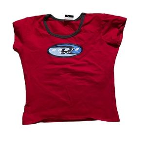 Red Vintage Roots Crop